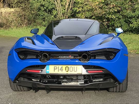 The McLaren 720S has a twin-turbo V8 engine, with a power output of 710 bhp and can accelerate 0-62mph in under 3 seconds.