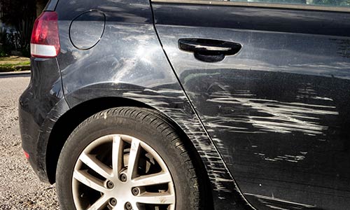How do scratches affect how much my car is worth?