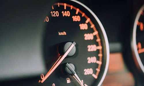 Car speedometer