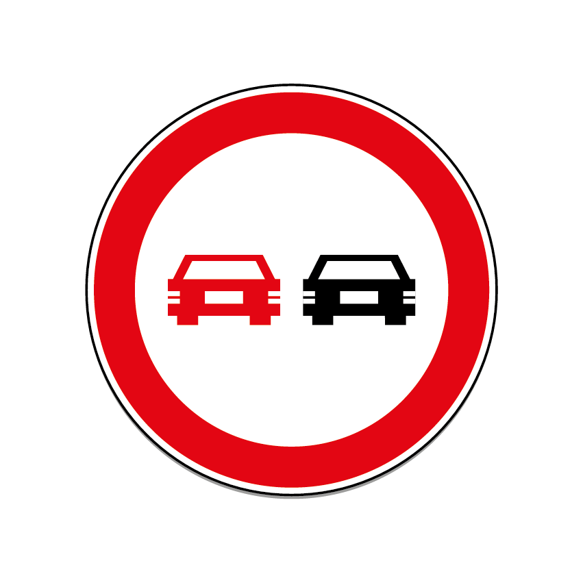 No overtaking sign
