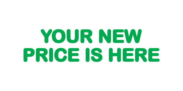 Your new price is here