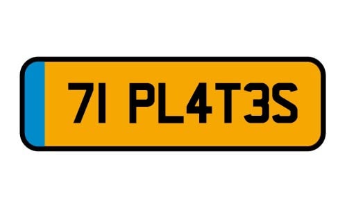 71 registration plate for September 2021