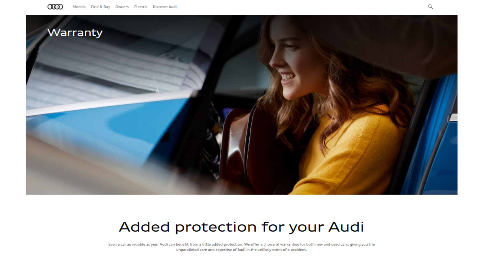 Audi new car warranty