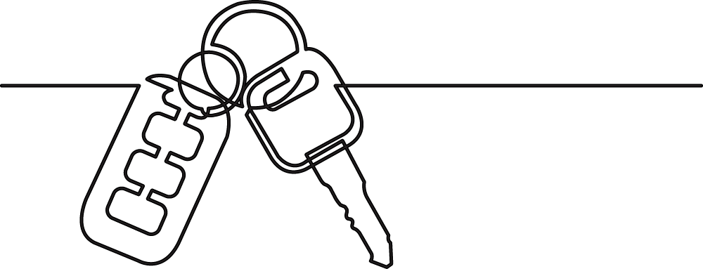 Illustration of a car keys