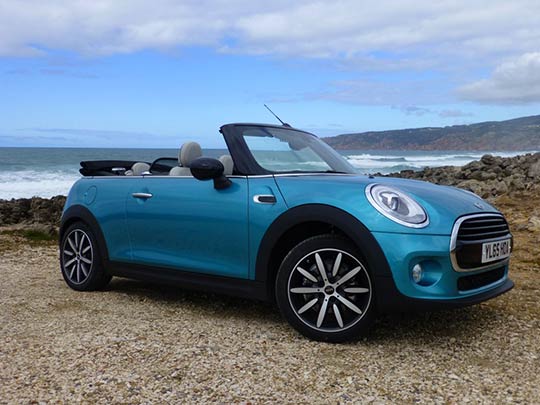 The hood on the MINI convertible is a quick mover!