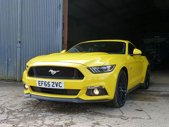 The right hand drive UK Mustang is incredibly easy on the eye!
