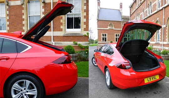 The Vauxhall Insignia Grand Sport has plenty of passenger room but is let down by the size of the 490 litre boot