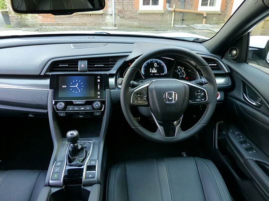 The Honda Civic is enjoyable to drive with a six-speed manual gearbox and grip in the bends.