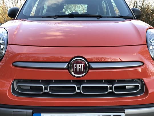 The Fiat 500L has been updated with a new grille and softened looks to make the bulky SUV crossover more attractive