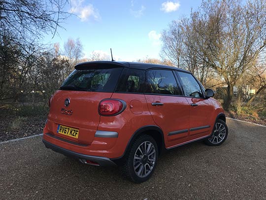 Sue Baker reviews the driving style of the Fiat 500L and finds it still feels a bit of a lump from behind the wheel