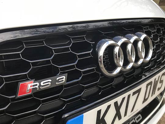 The Audi RS3 is well-equipped including a digital cockpit instrument display with its 12-inch wide screen and standard satnav with Google mapping