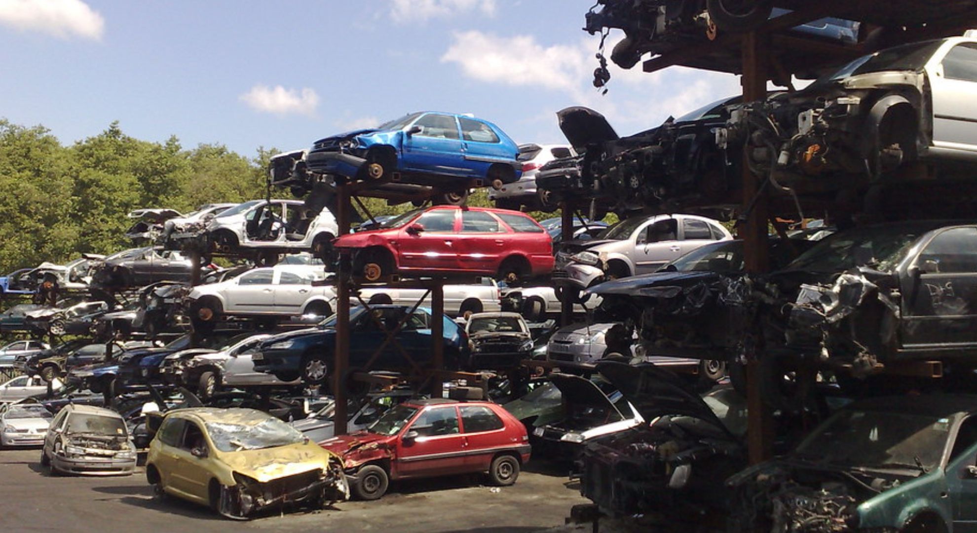 A car scrapyard