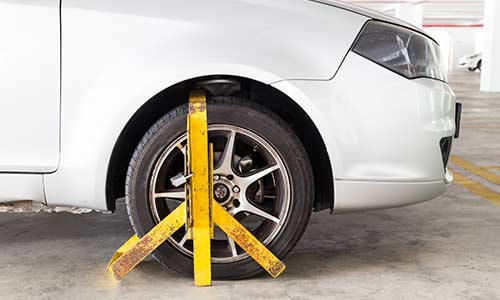 Car clamped – What should I do?