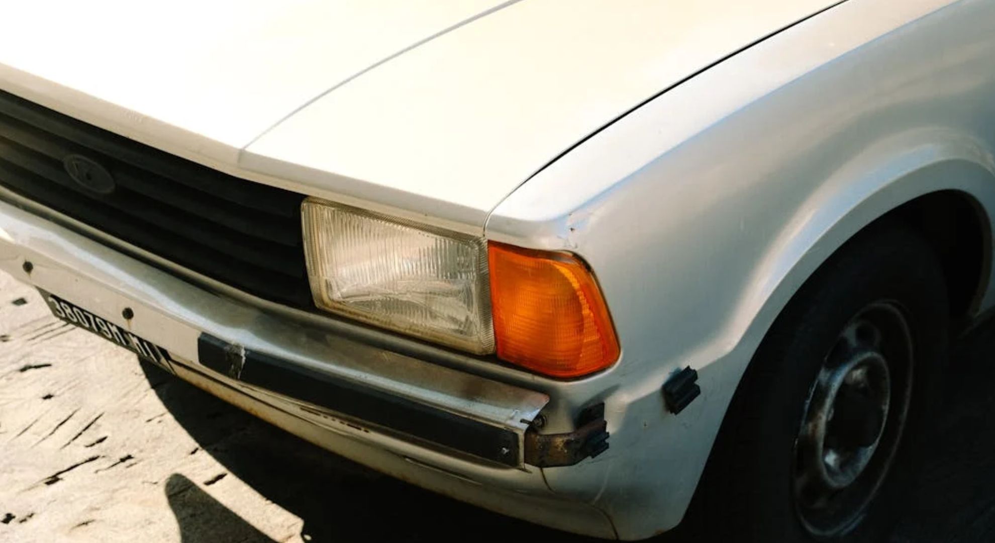 a car with cosmetic damage