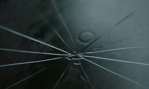 Cracked windshield