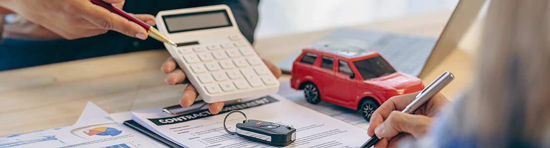 A dealer buying a car with outstanding finance