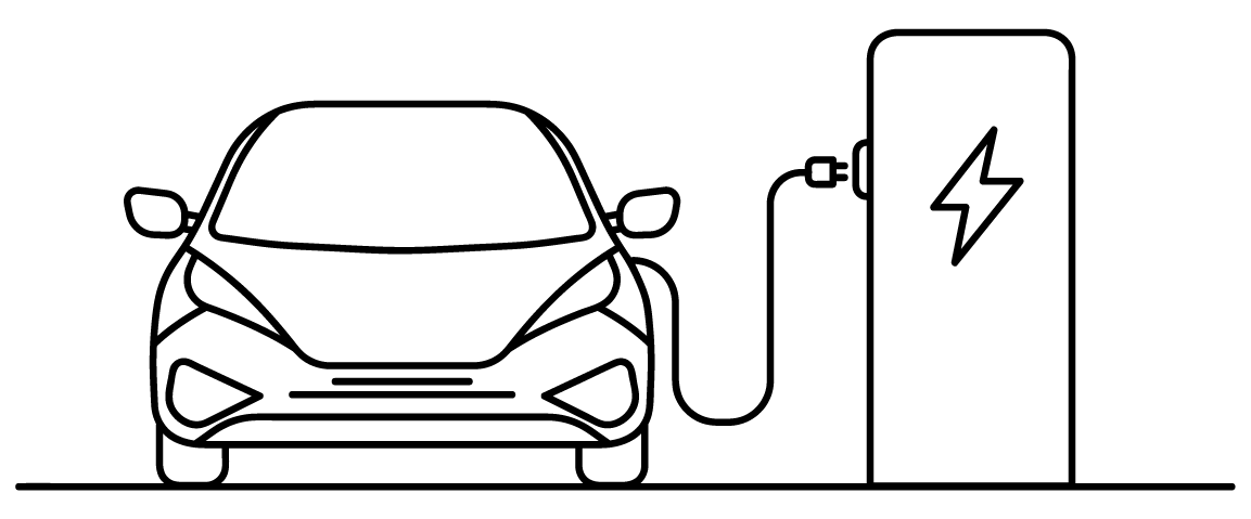 Illustration of a EV charging