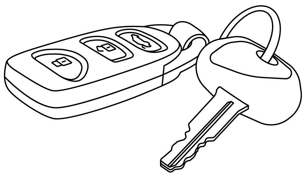 Car keys illustration