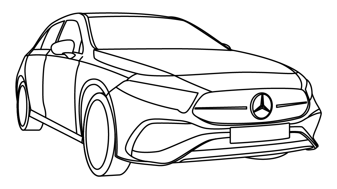 Mercedes illustration