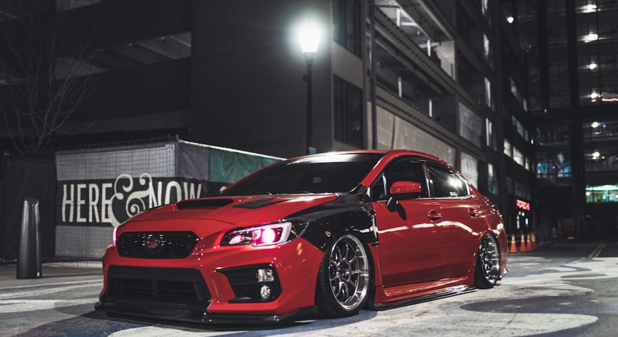 A heavily modified car