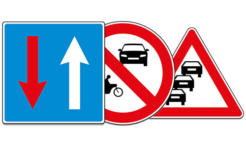 common road signs