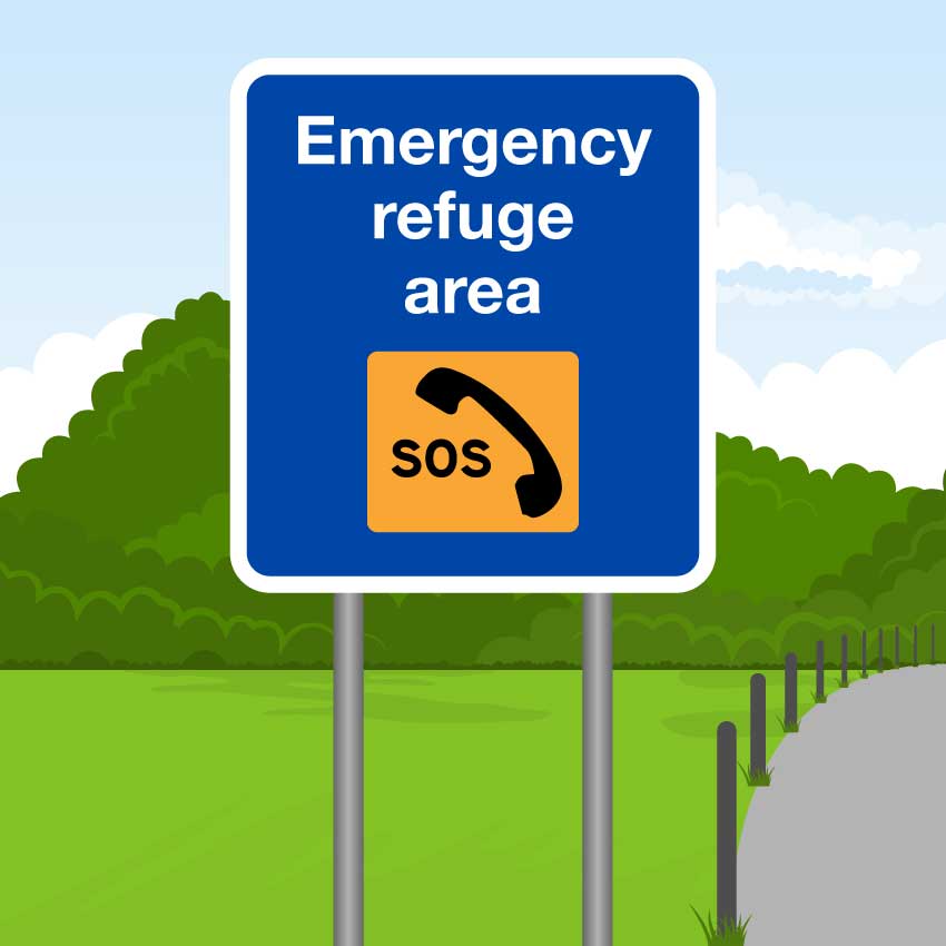 SoS Phone Sign Illustration