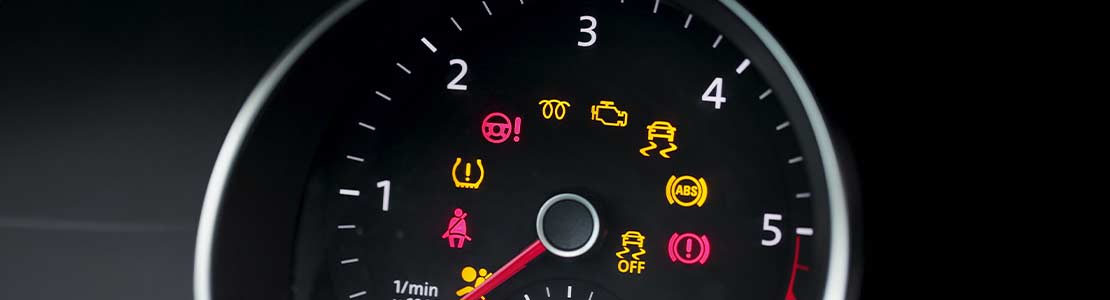 Car dashboard warning lights
