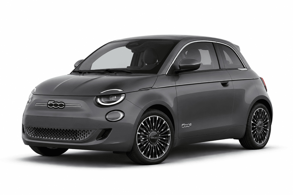 fiat 500e grey car