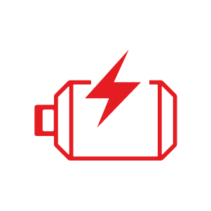 12v battery charge warning light symbol