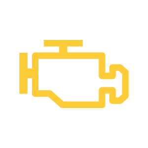 ECU warning light symbol