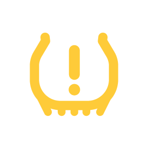 Tyre pressure warning light symbol