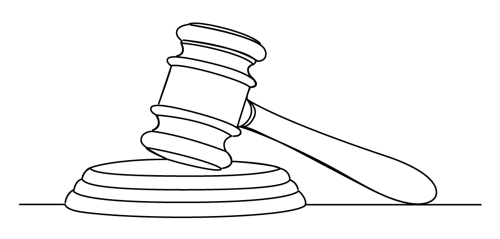 Illustration of gavel