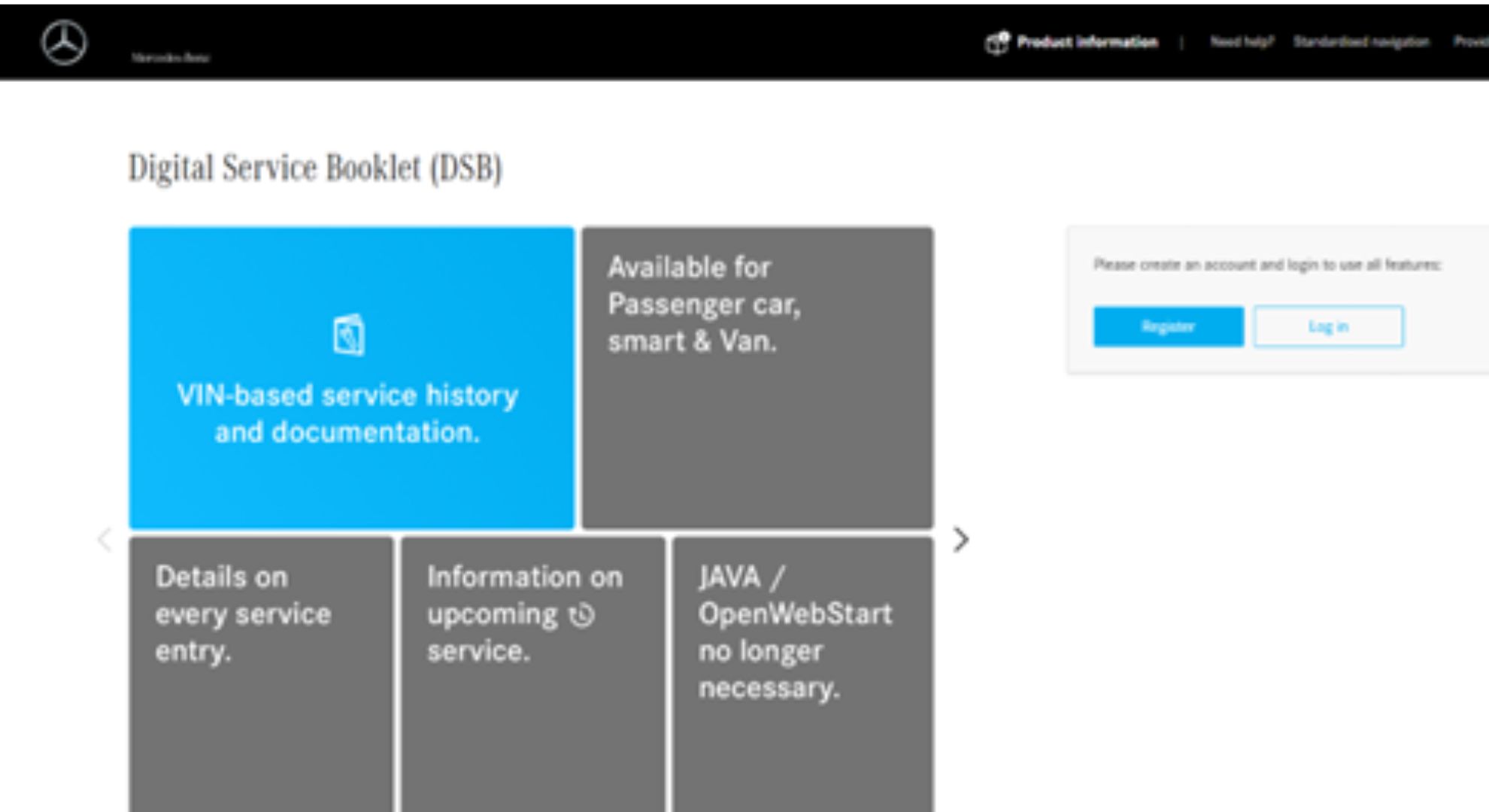 Digital service history