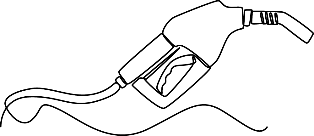 Illustration of a petrol nozzle