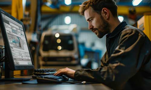 Mechanic updating service history records
